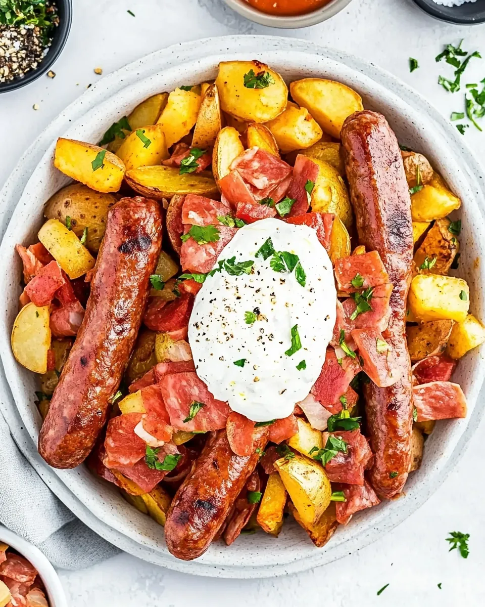 Easy Salchipapa (Peruvian Sausage and Potatoes) picture