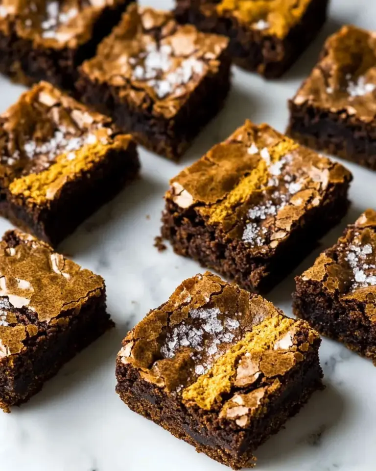 Homemade Salted Cookie Crinkle Top Brownies. photo