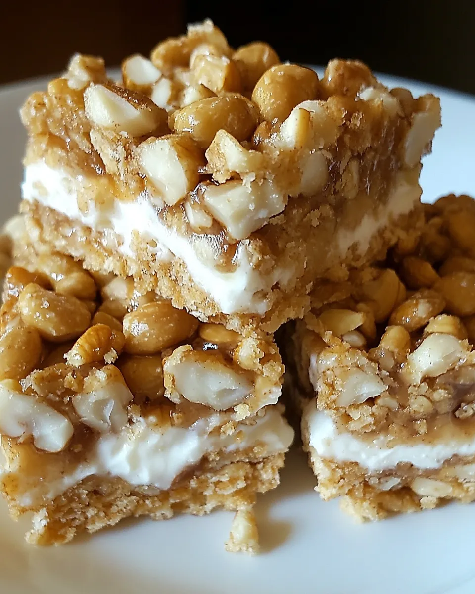 Delicious Salted Nut Roll Bars shot