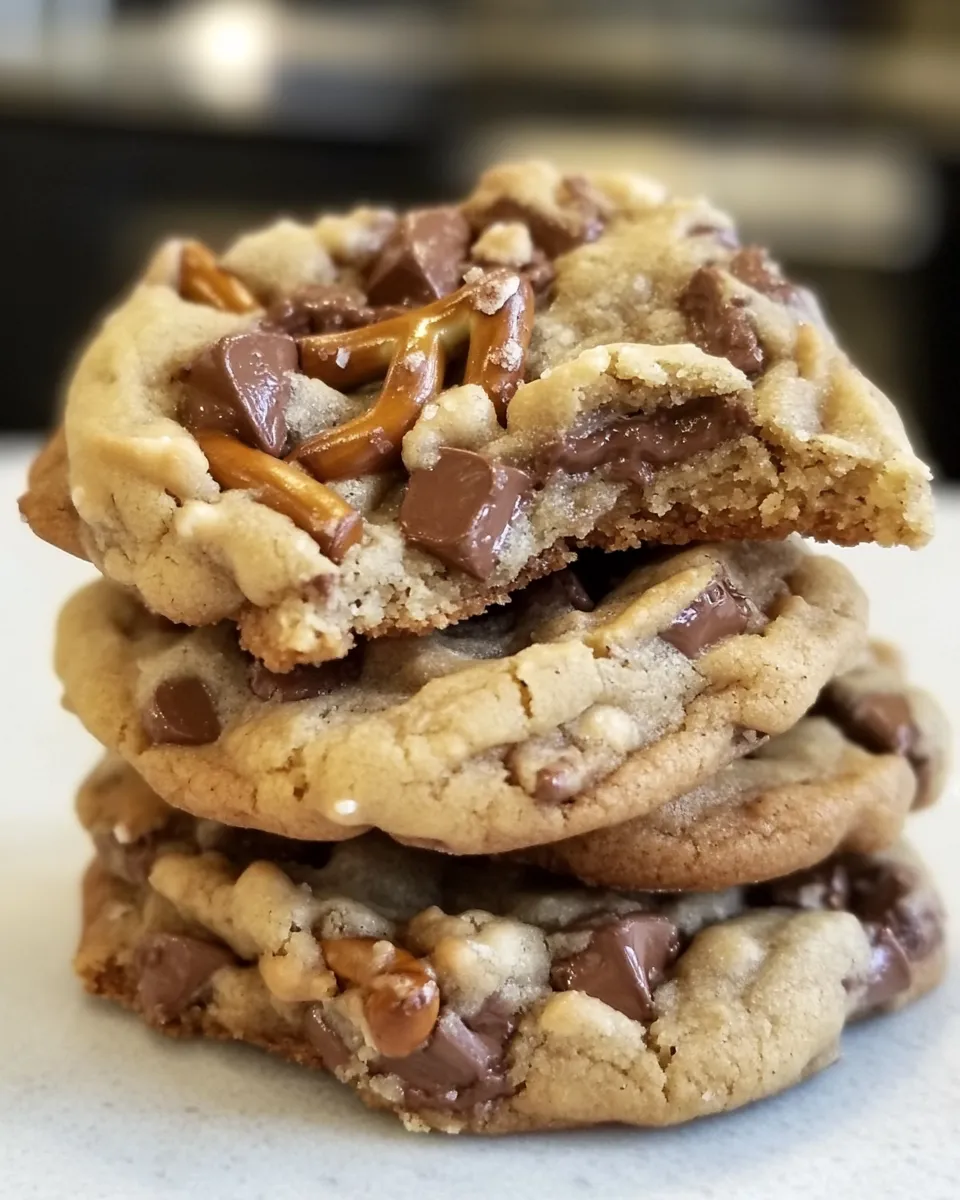 Easy Salted Pretzel and Nutella Chip Cookies picture