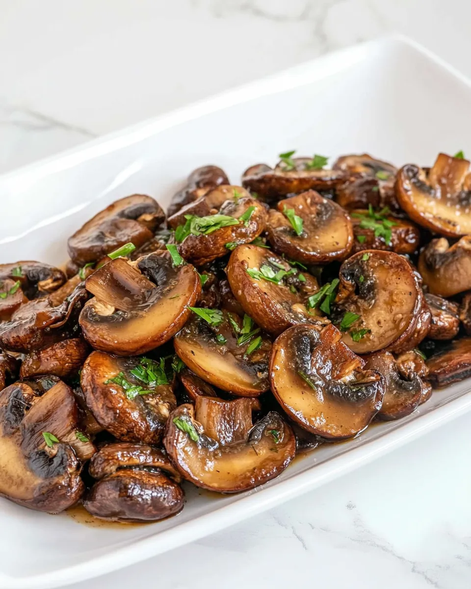 Delicious Sauted Mushrooms shot