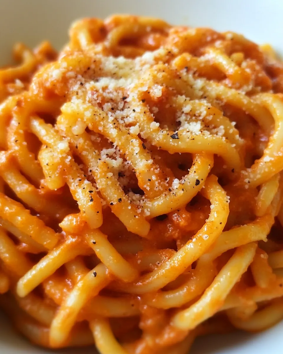 Classic Seriously Amazing Roasted Red Pepper Pasta image