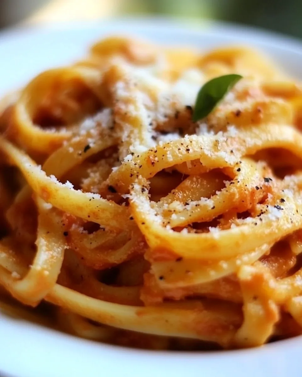 Easy Seriously Amazing Roasted Red Pepper Pasta picture