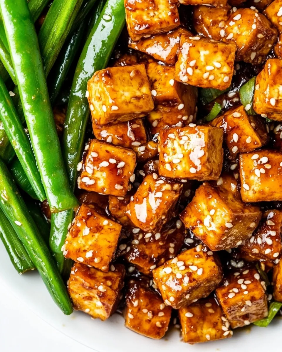 Classic Sesame Tofu shot