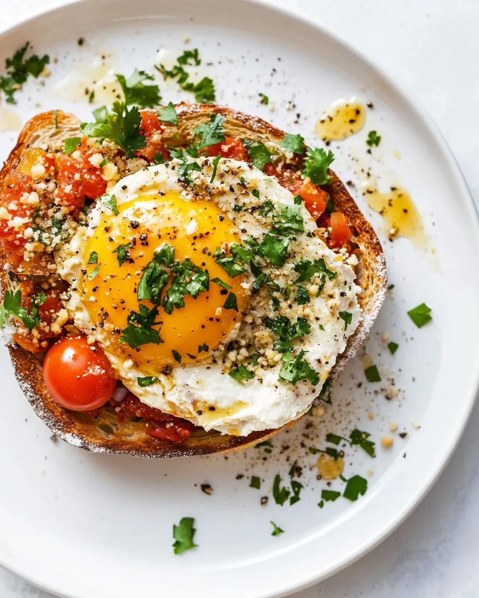 Delicious Shakshuka Hummus Toast image