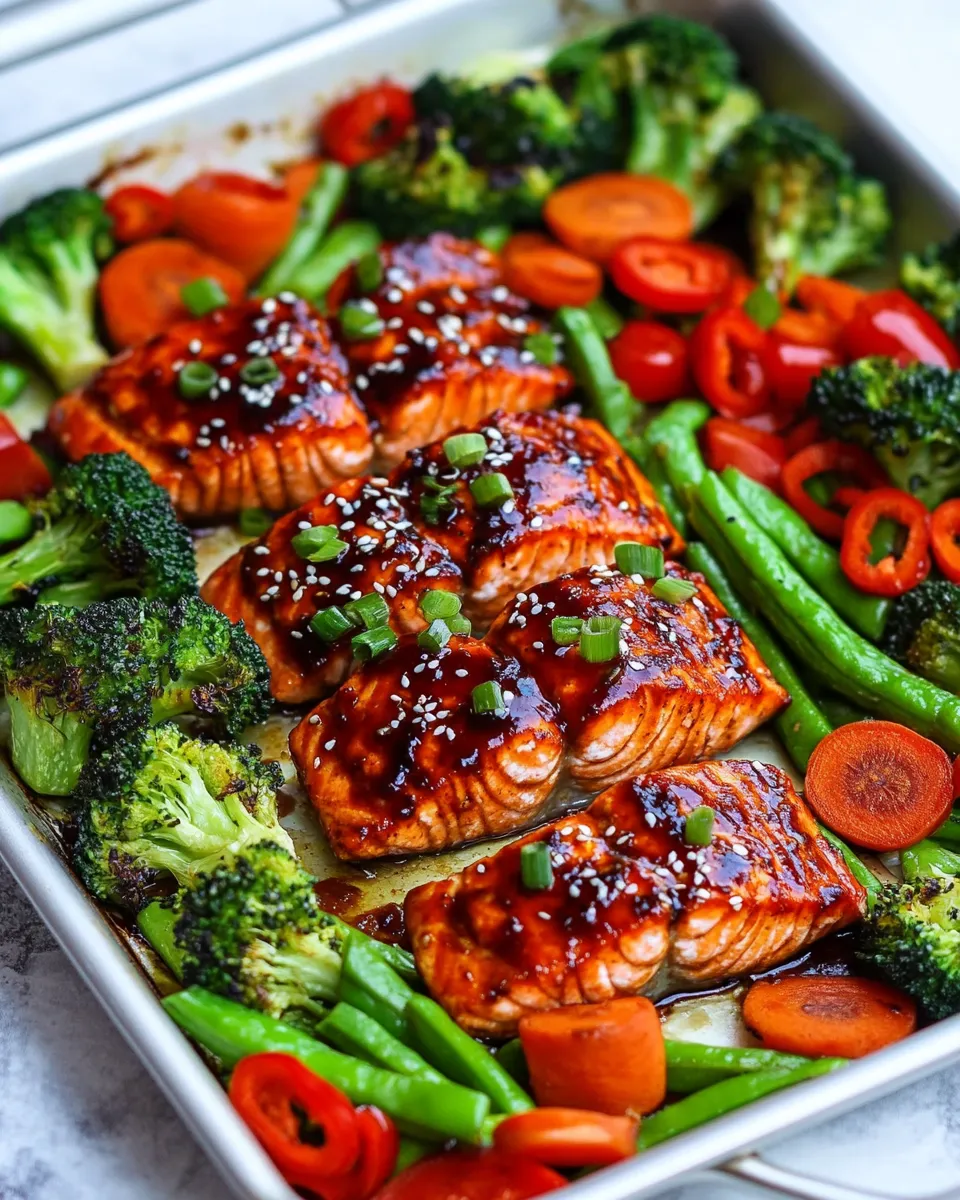 Classic Sheet Pan Teriyaki Salmon & Veggies image