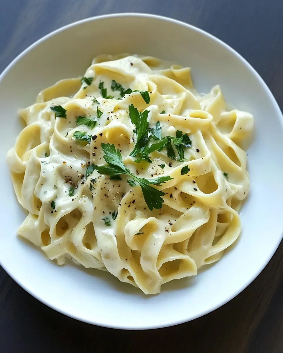 Easy Skinny Alfredo Sauce image