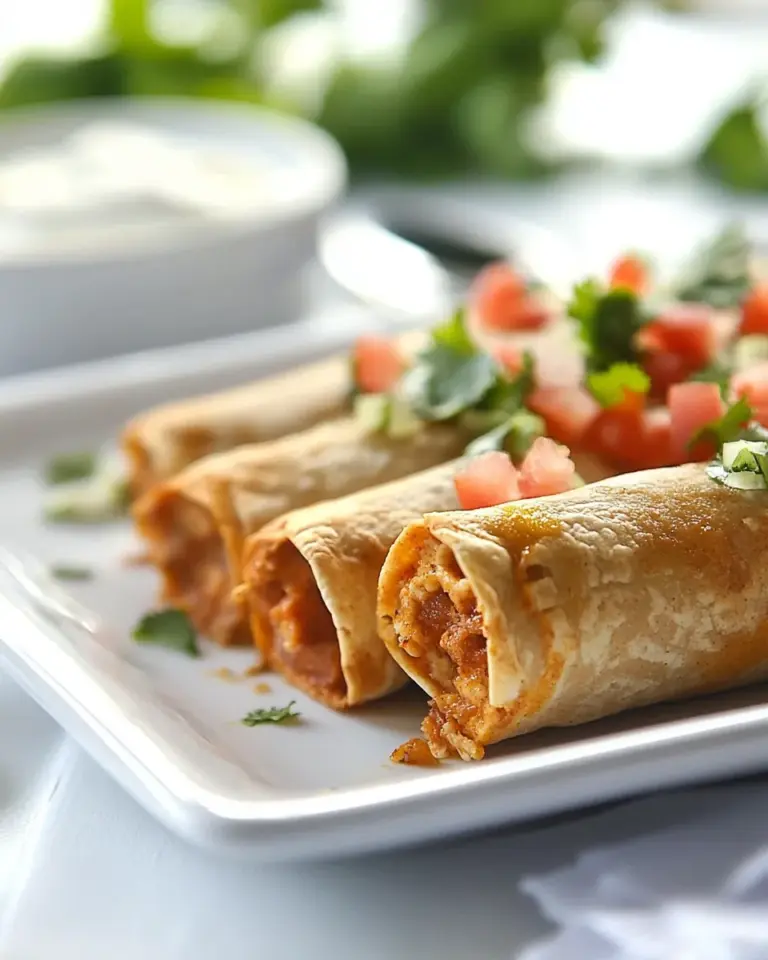 Homemade Skinny Baked Cream Cheese Taquitos photo