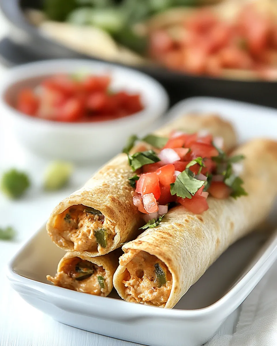 Delicious Skinny Baked Cream Cheese Taquitos picture