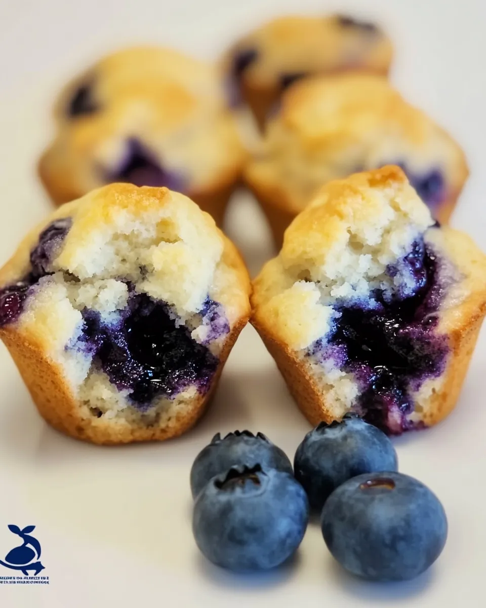 Homemade Skinny Blueberry Muffins photo