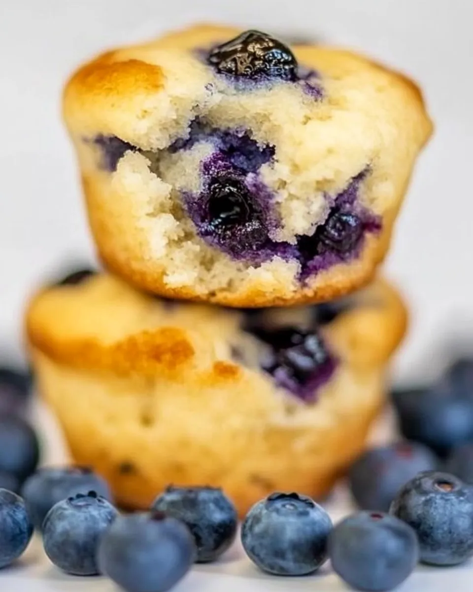 Classic Skinny Blueberry Muffins image