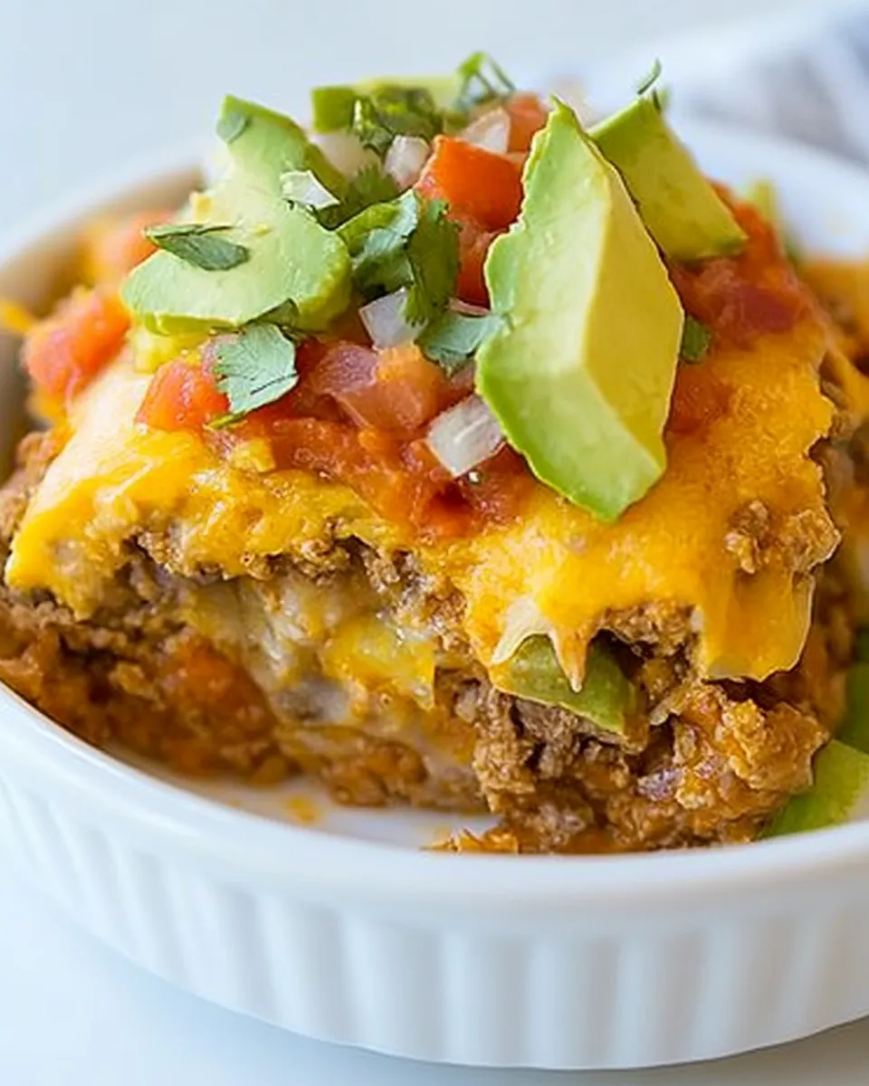 Homemade Skinny Taco Casserole photo