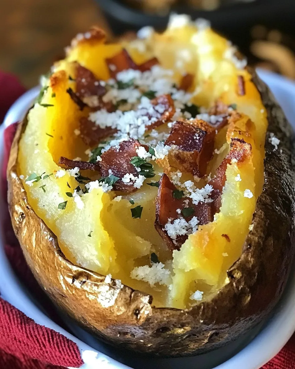 Delicious Slow Cooker Baked Potatoes Recipe shot
