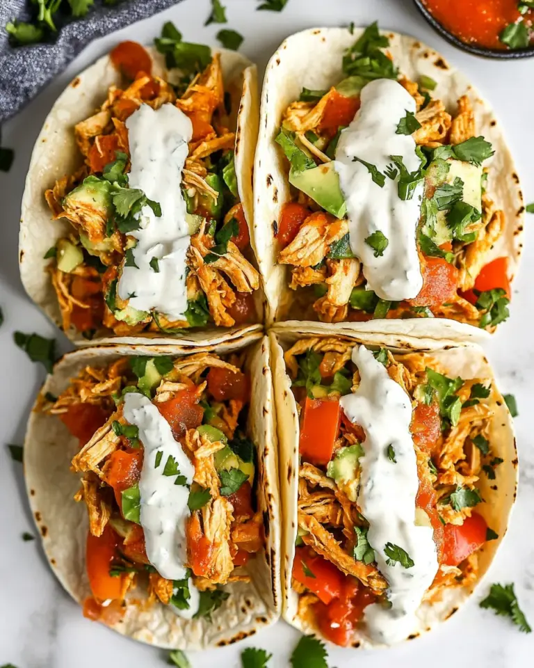 Homemade Slow Cooker Ranch Chicken Tacos photo