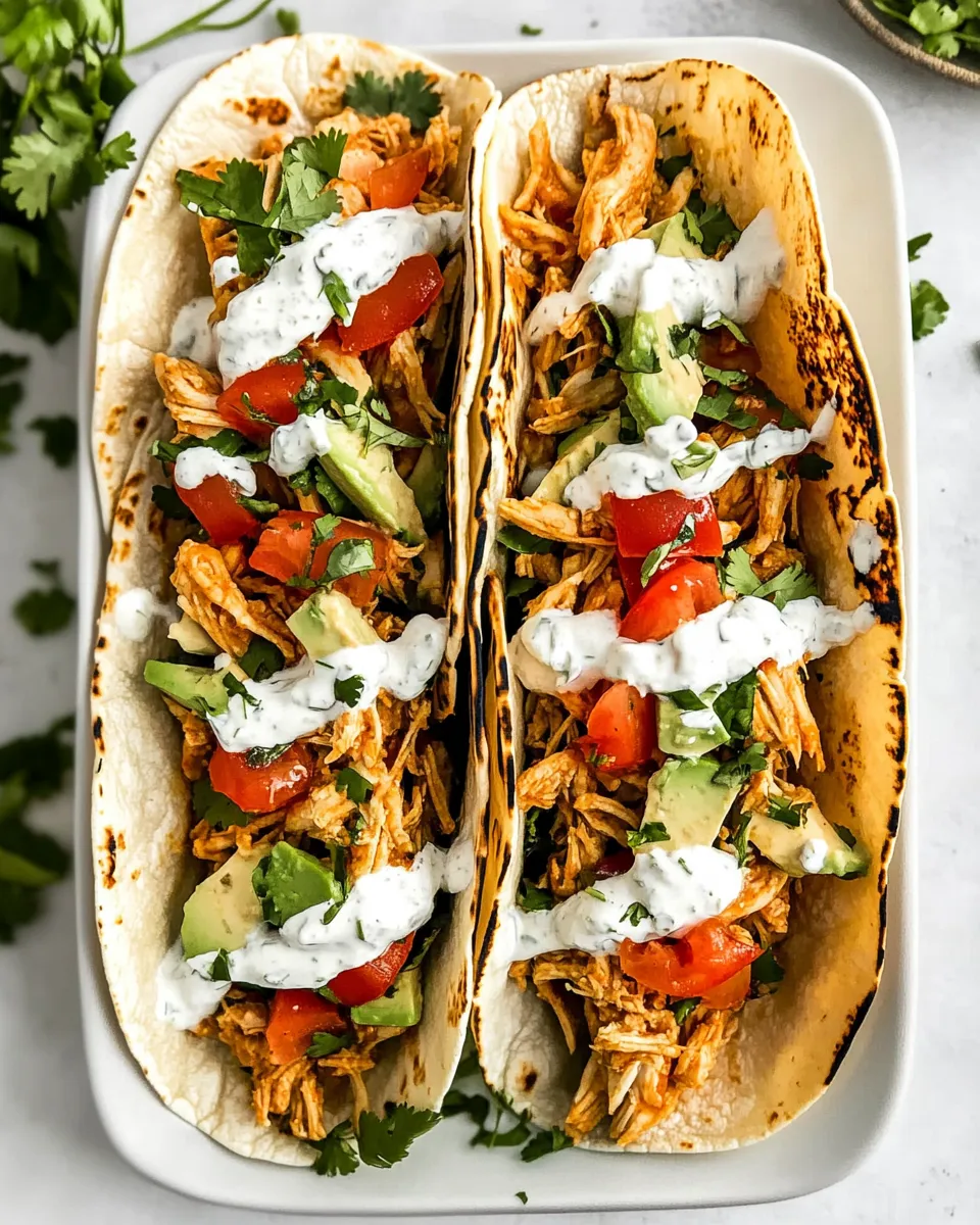 Easy Slow Cooker Ranch Chicken Tacos picture