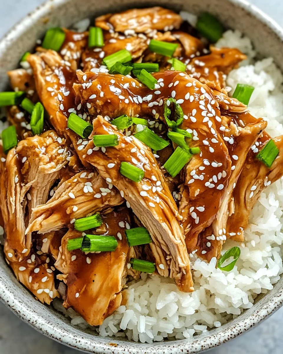 Delicious Slow Cooker Teriyaki Chicken shot