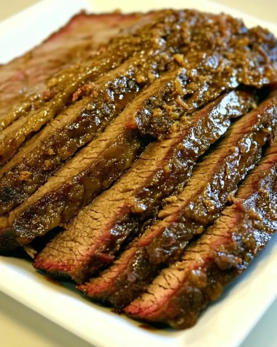 Delicious Smoked Beef Brisket shot