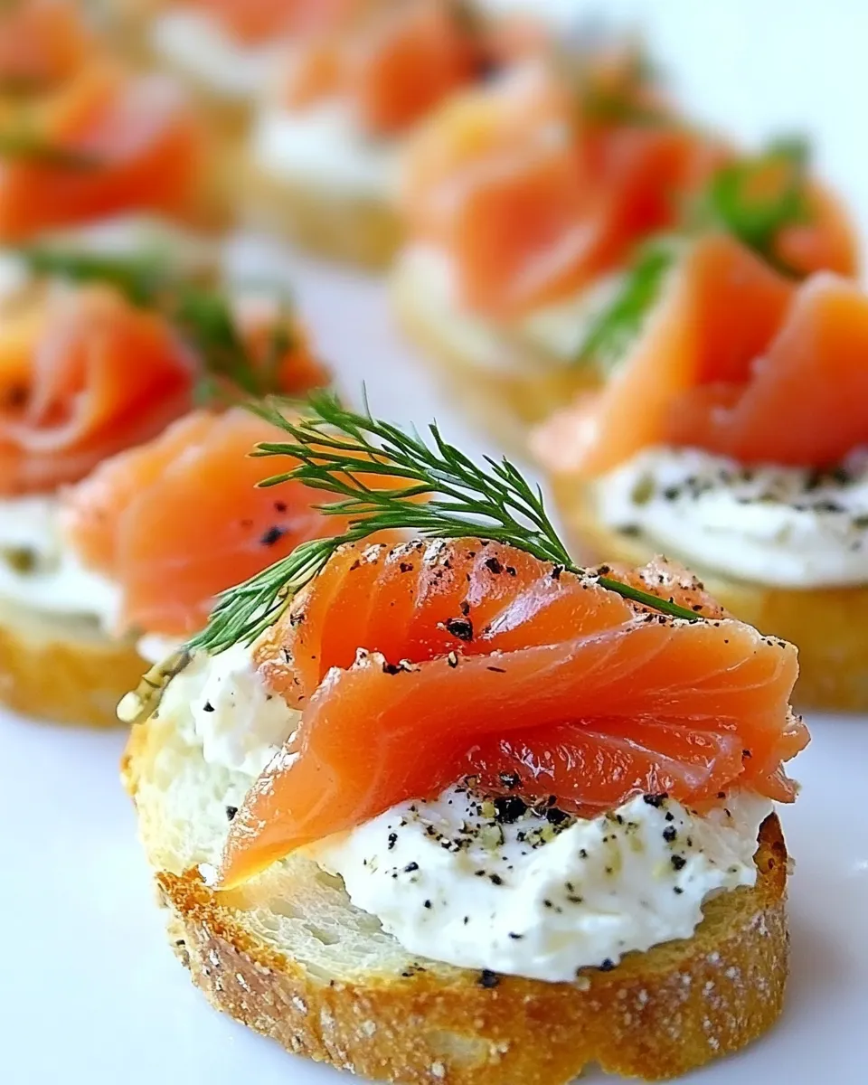 Classic Smoked Salmon Crostini image