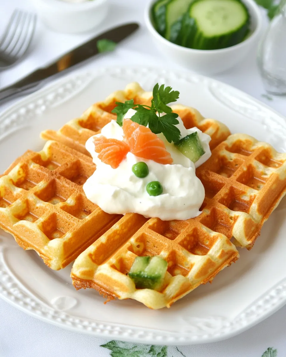 Easy Smoked Salmon Waffles picture