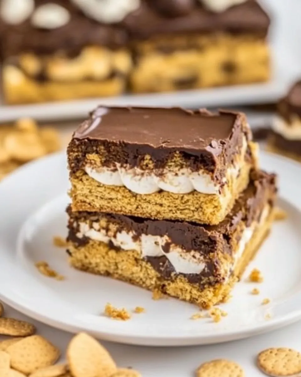 Classic Smores Bars Recipe image