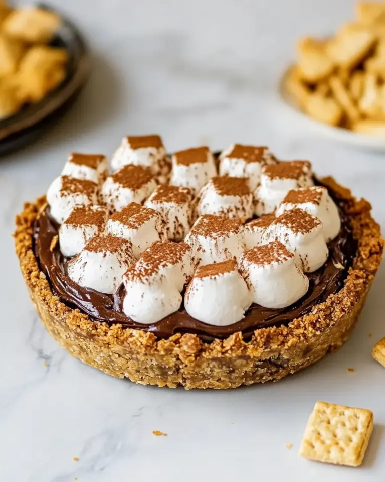 Homemade Smores Pie (No-Bake!) photo