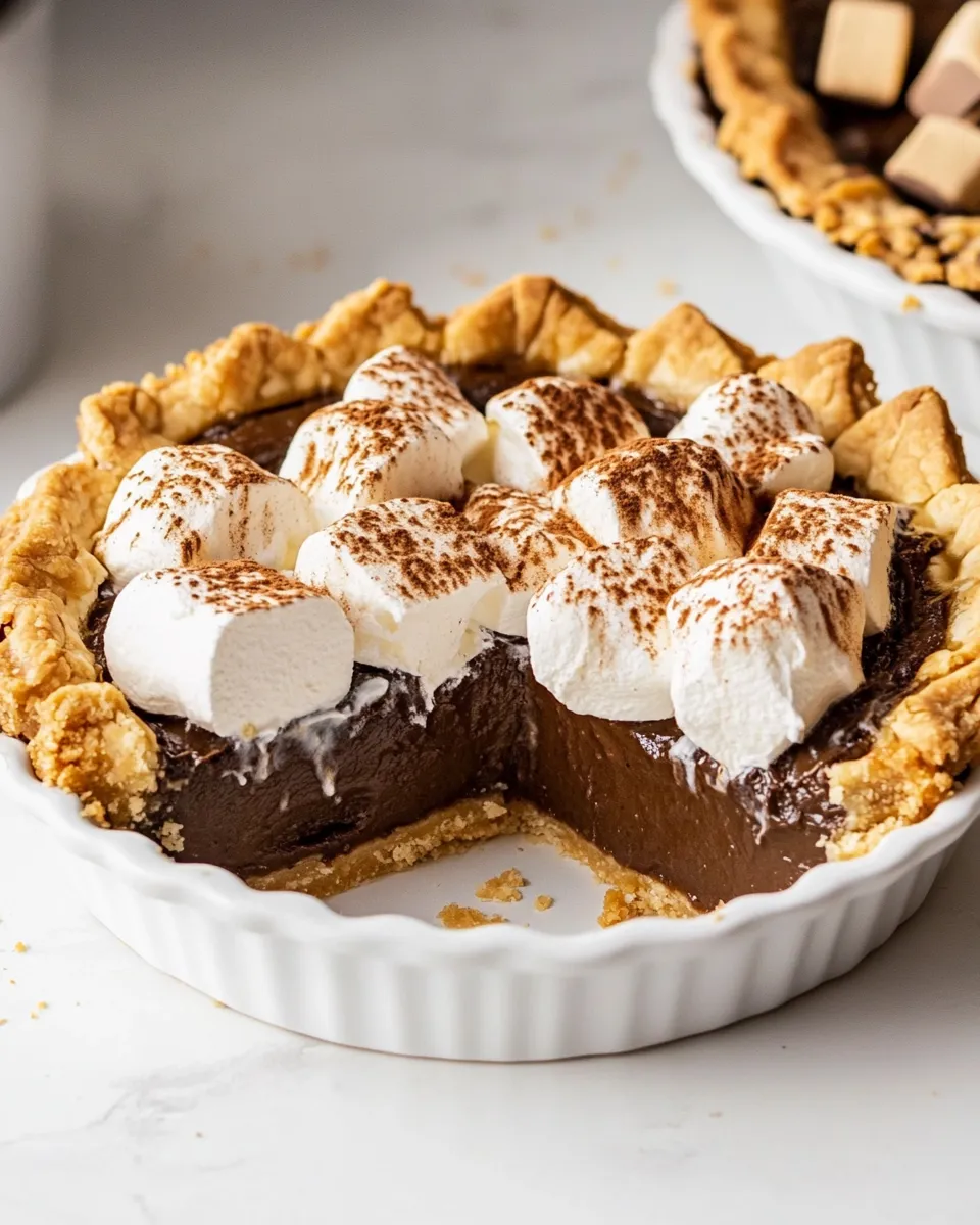 Delicious Smores Pie (No-Bake!) shot