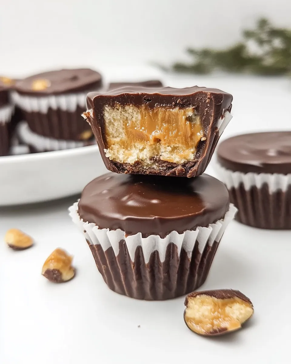 Delicious Snickers Cups shot