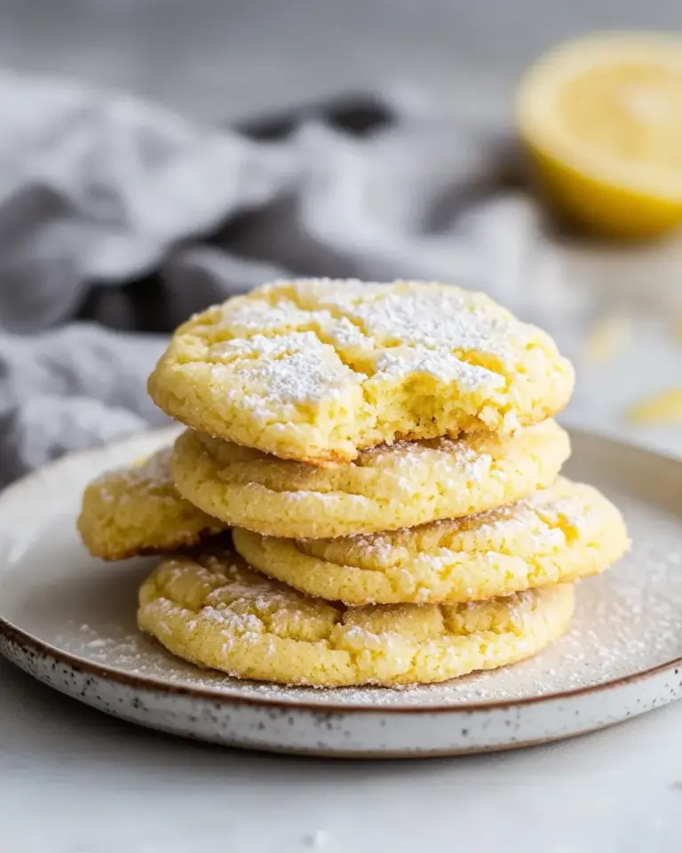 Homemade Soft Lemon Cake Mix Cookies photo