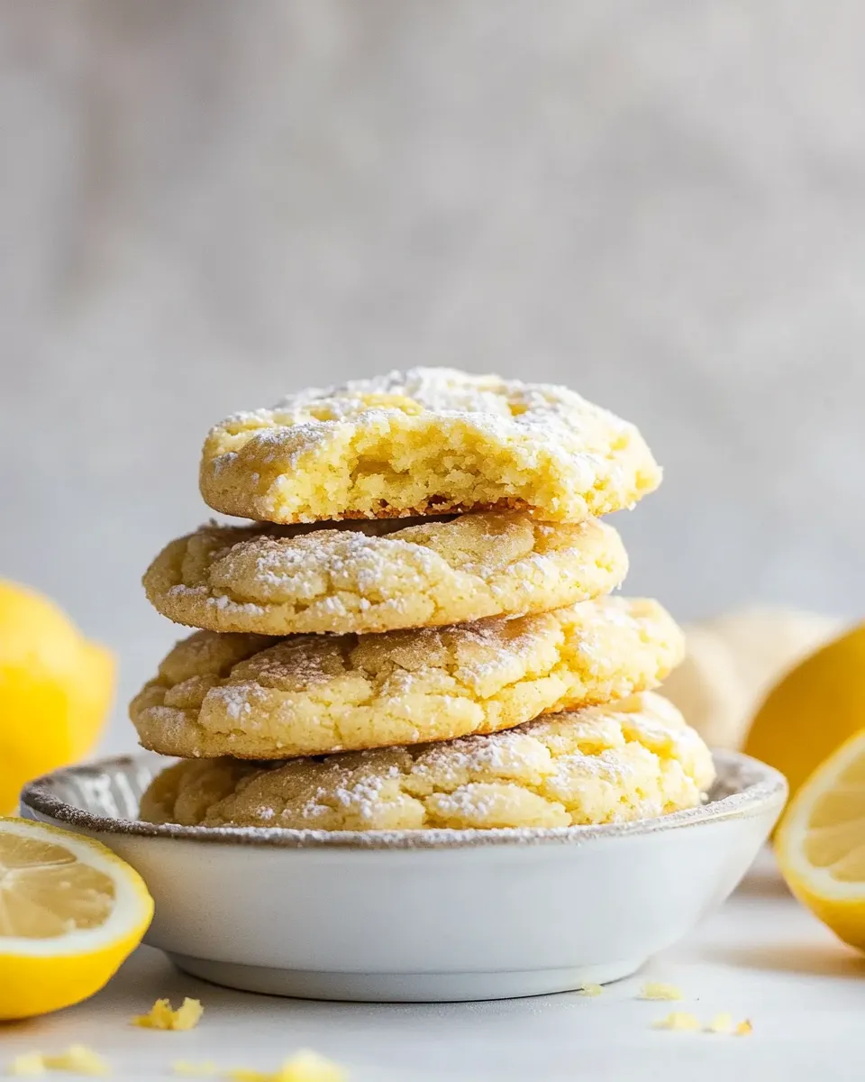 Easy Soft Lemon Cake Mix Cookies picture