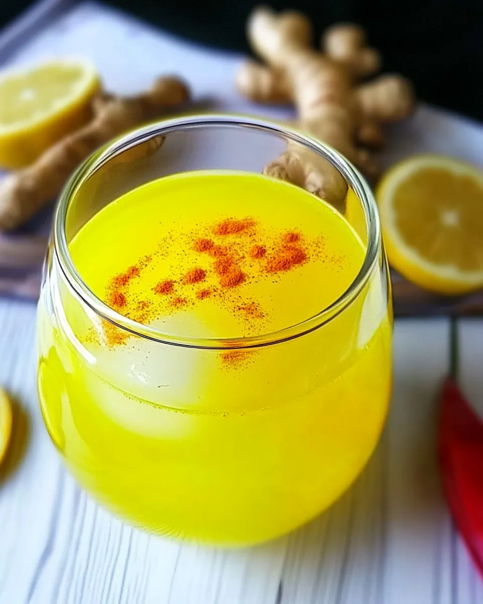 Classic Soothing Lemon Ginger Turmeric Drink image