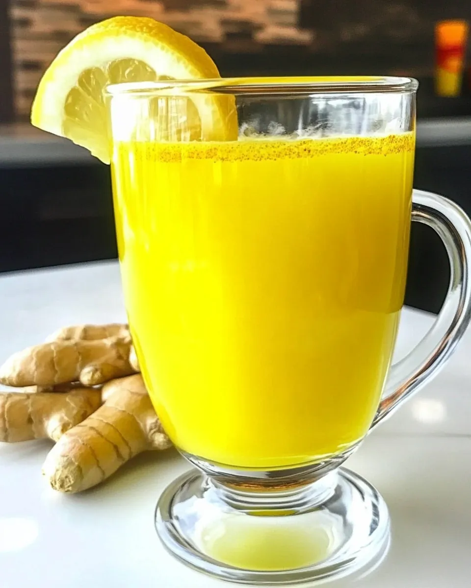 Easy Soothing Lemon Ginger Turmeric Drink picture