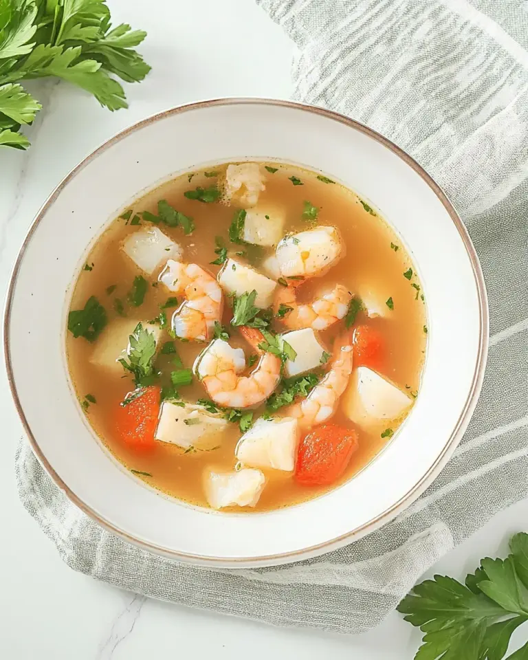 Homemade Sopa De Mariscos photo