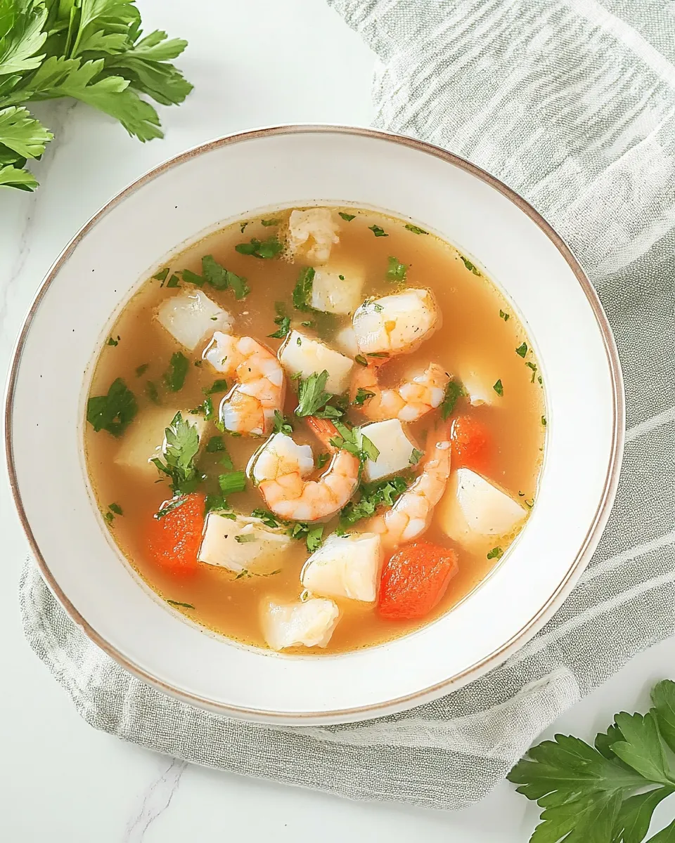 Homemade Sopa De Mariscos photo