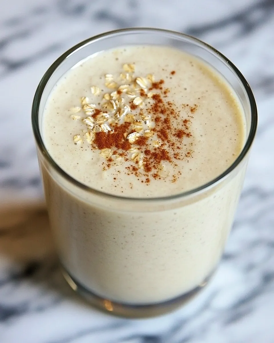 Homemade Spiced Oatmeal Smoothie photo