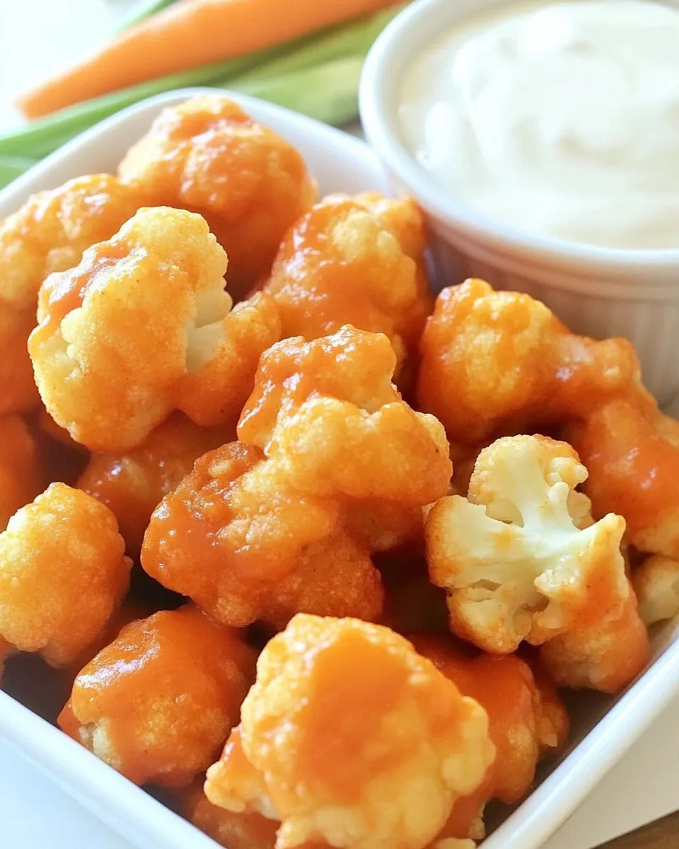 Quick Spicy Buffalo Cauliflower Bites image