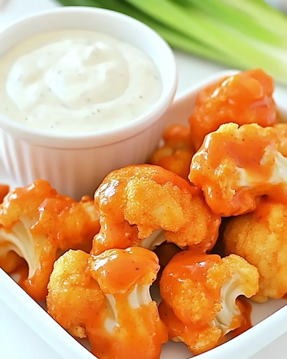 Best Spicy Buffalo Cauliflower Bites shot