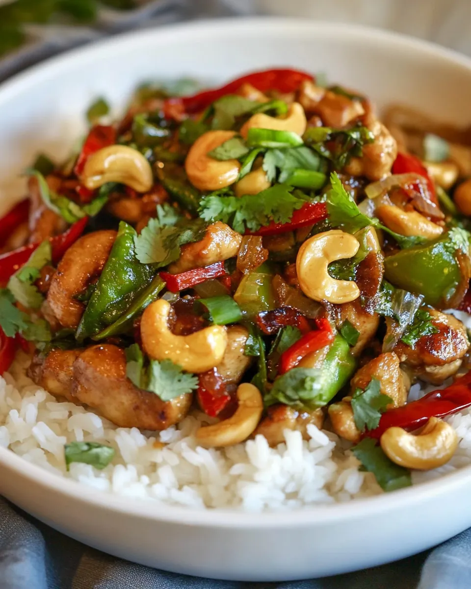 Homemade Spicy Cashew Chicken photo