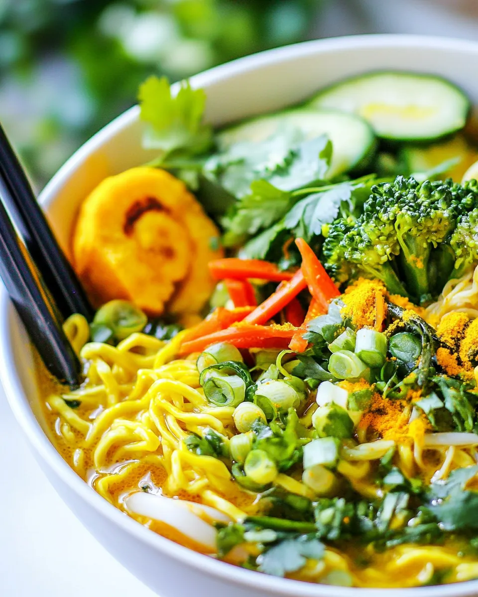 Delicious Spicy Ramen Bowl shot