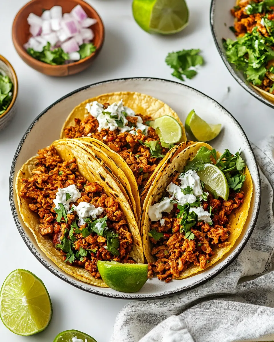 Delicious Spicy Turkey Tacos shot