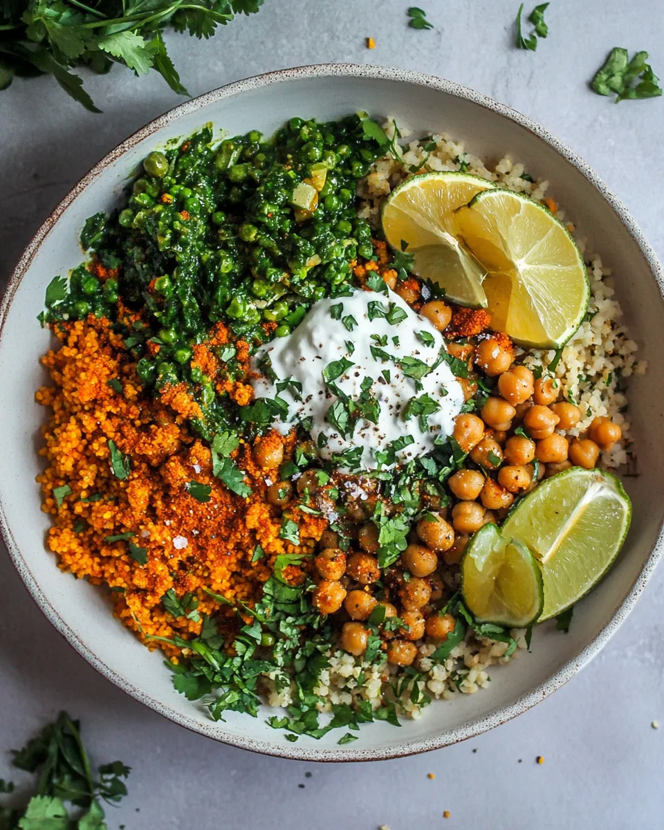 Delicious Spicy Vegan Chickpea Moroccan Couscous shot