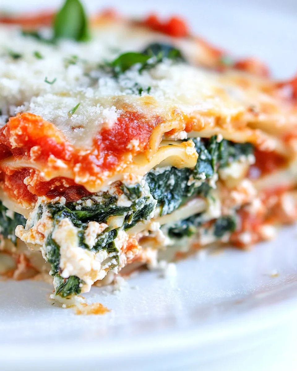 Homemade Spinach Lasagna Recipe photo