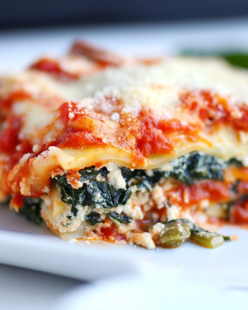 Classic Spinach Lasagna Recipe image