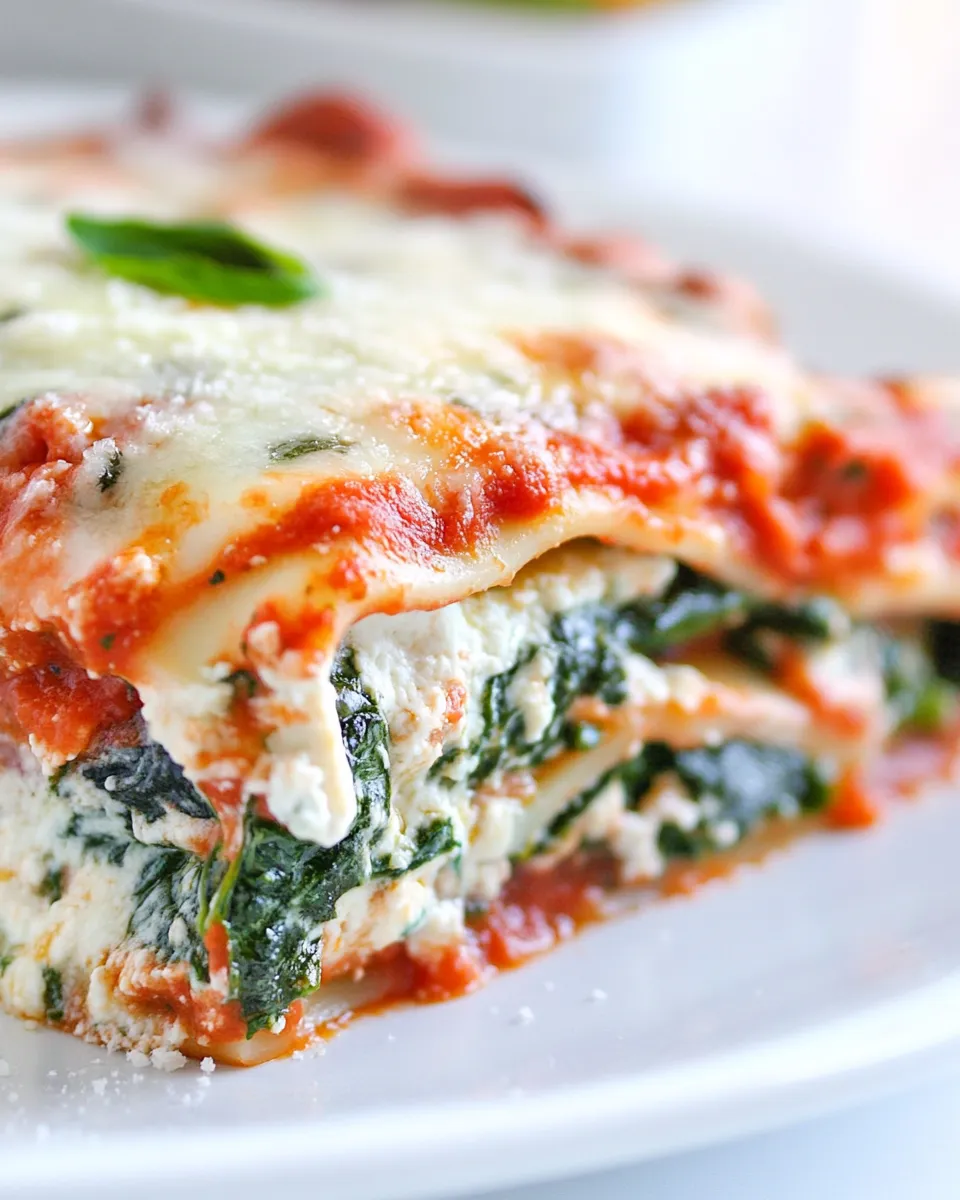 Easy Spinach Lasagna Recipe picture