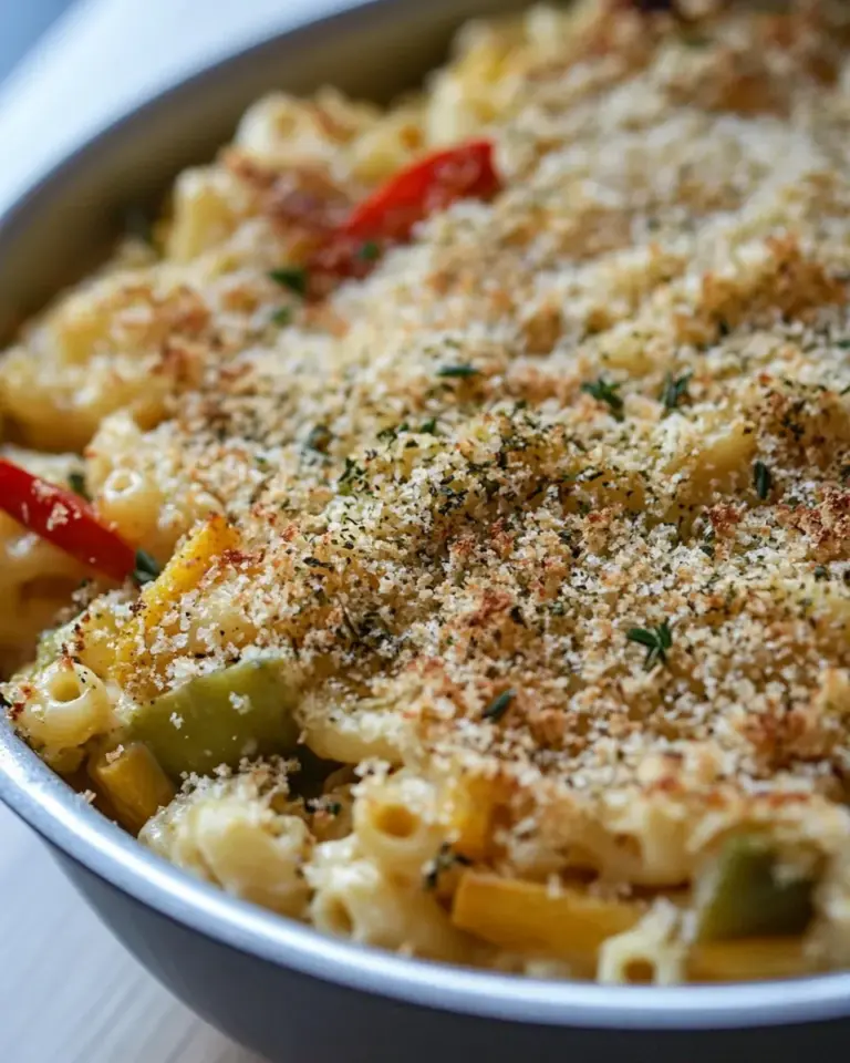 Homemade Sriracha Mac & Cheese Vegetable Bake photo