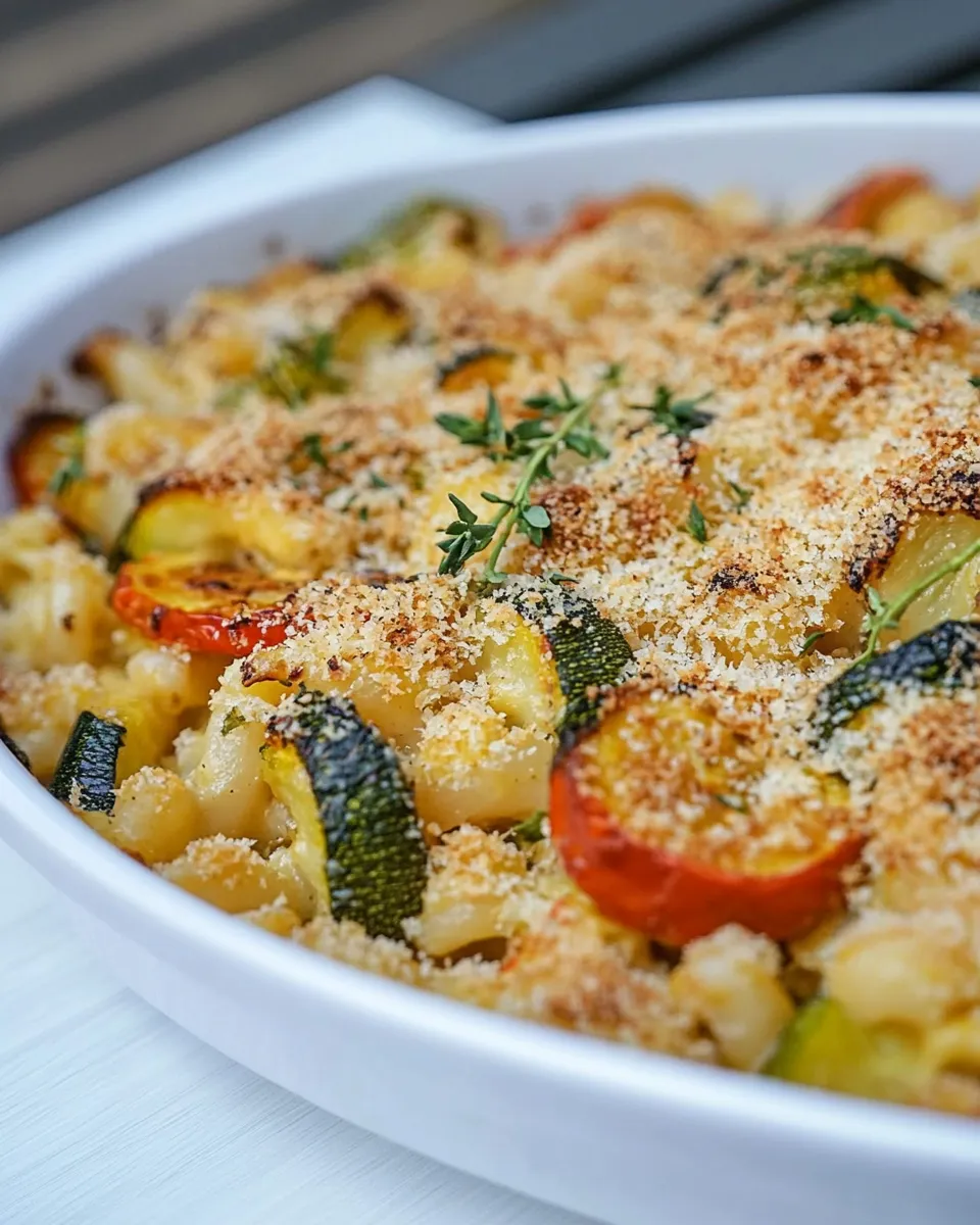 Easy Sriracha Mac & Cheese Vegetable Bake picture