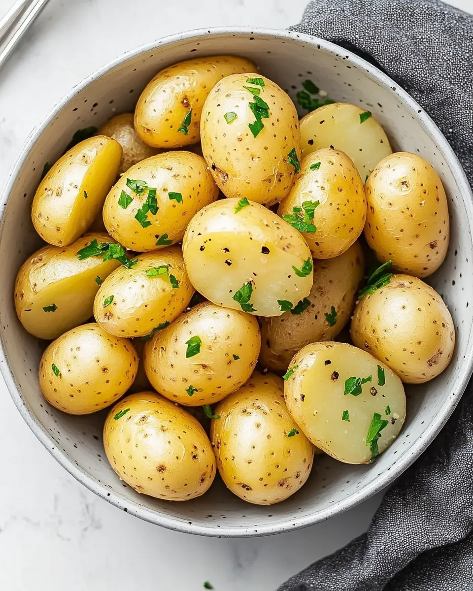 Delicious Steamed Potatoes shot