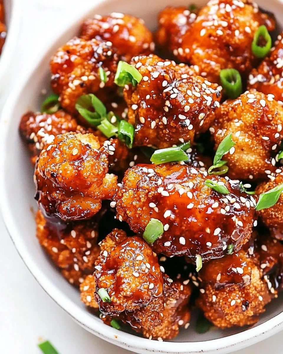 Easy Sticky Honey Garlic Cauliflower Wings picture