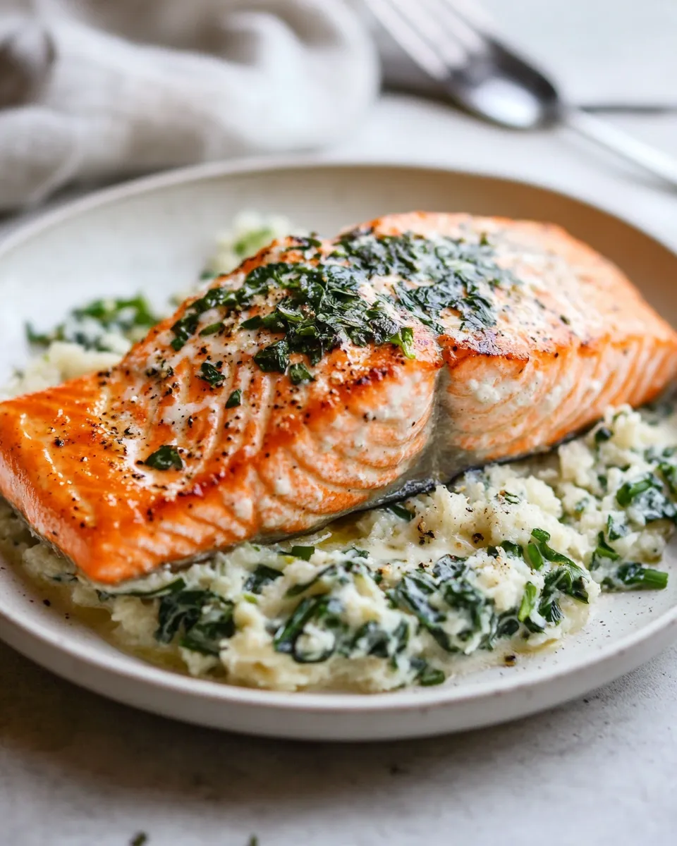 Delicious Stuffed Salmon shot