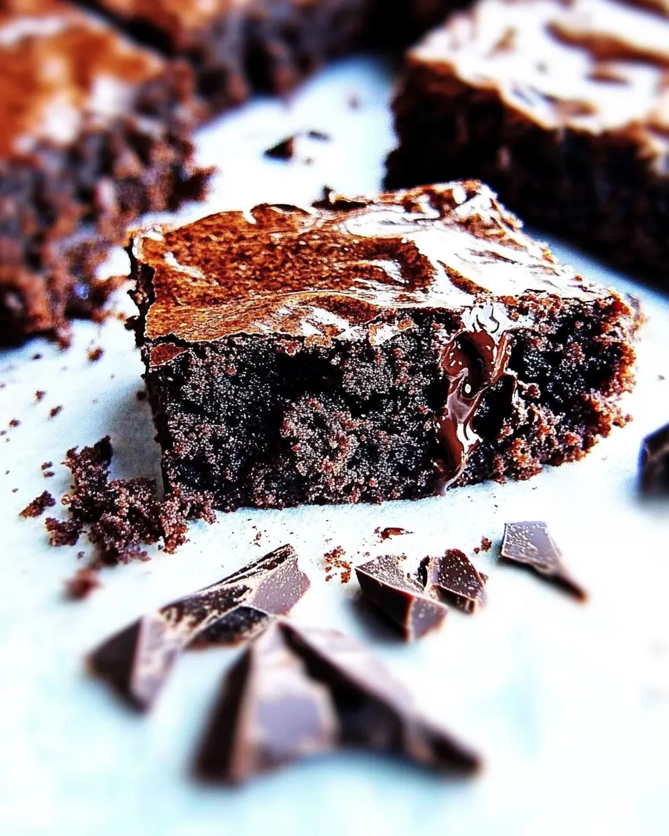 Homemade Super Moist & Fudgy Brownies with Chocolate Ganache photo