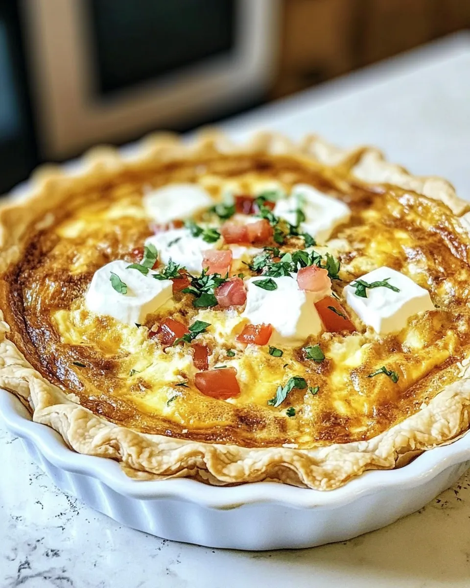 Delicious Taco Ranch Quiche shot